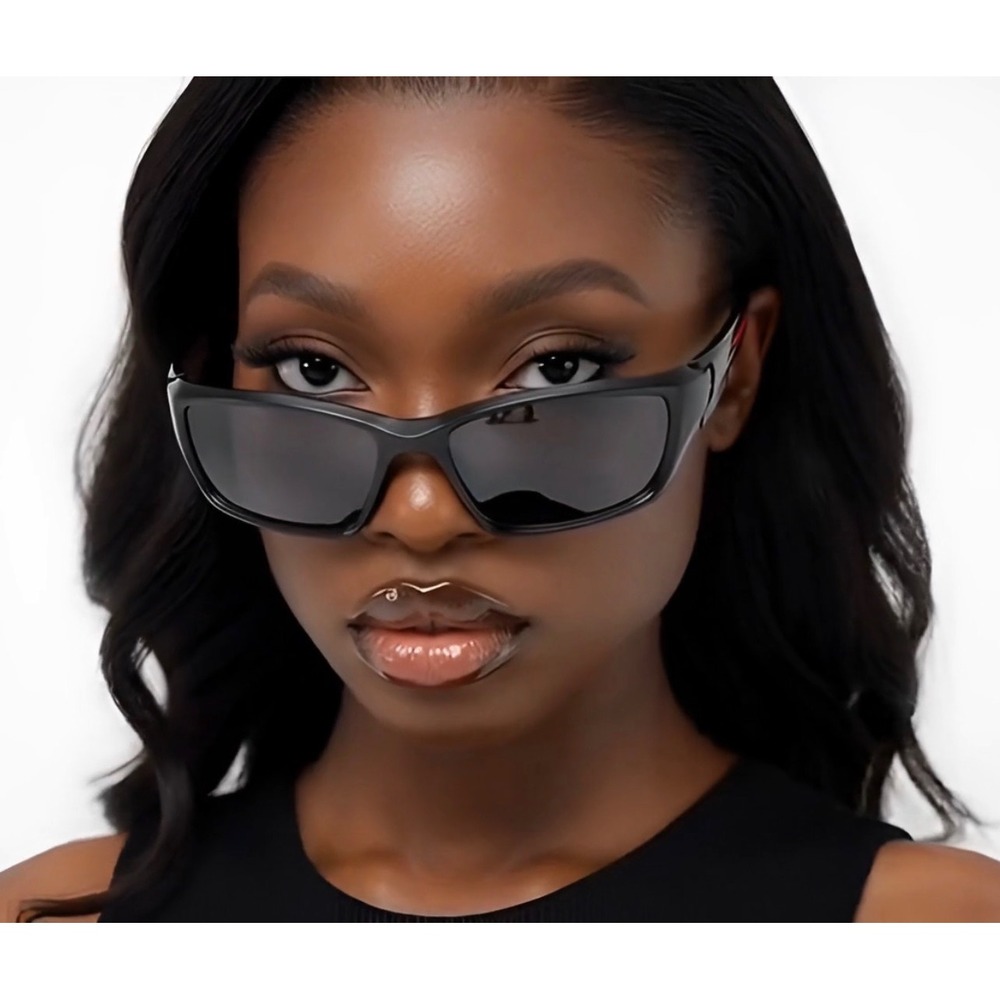 Women Sunglasses‎ Dark Black Lens Polarized Sun Protection Lightweight Comfort